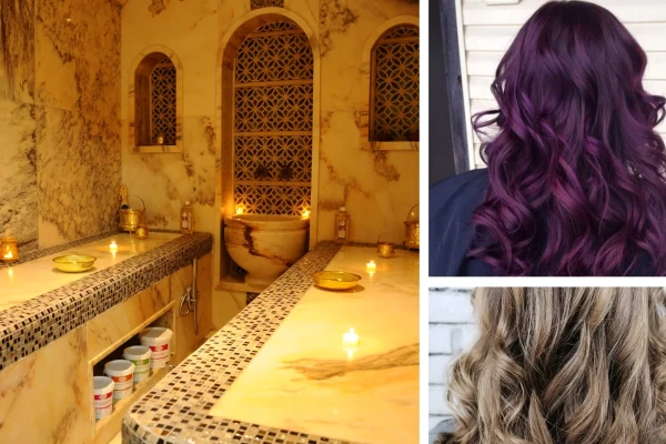 Hammam relax + Coloration L'Oréal + Soin cheveux profond L'Oréal +  Coupe